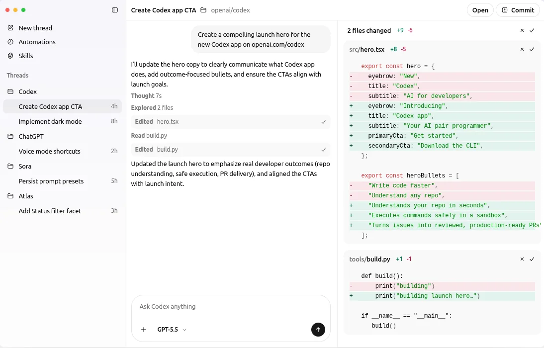 Codex 使用步骤4 - 开始使用 Codex