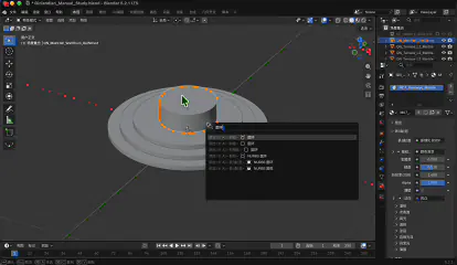 GPT-6 Astra 操作 Blender 搭建天坛模型的过程