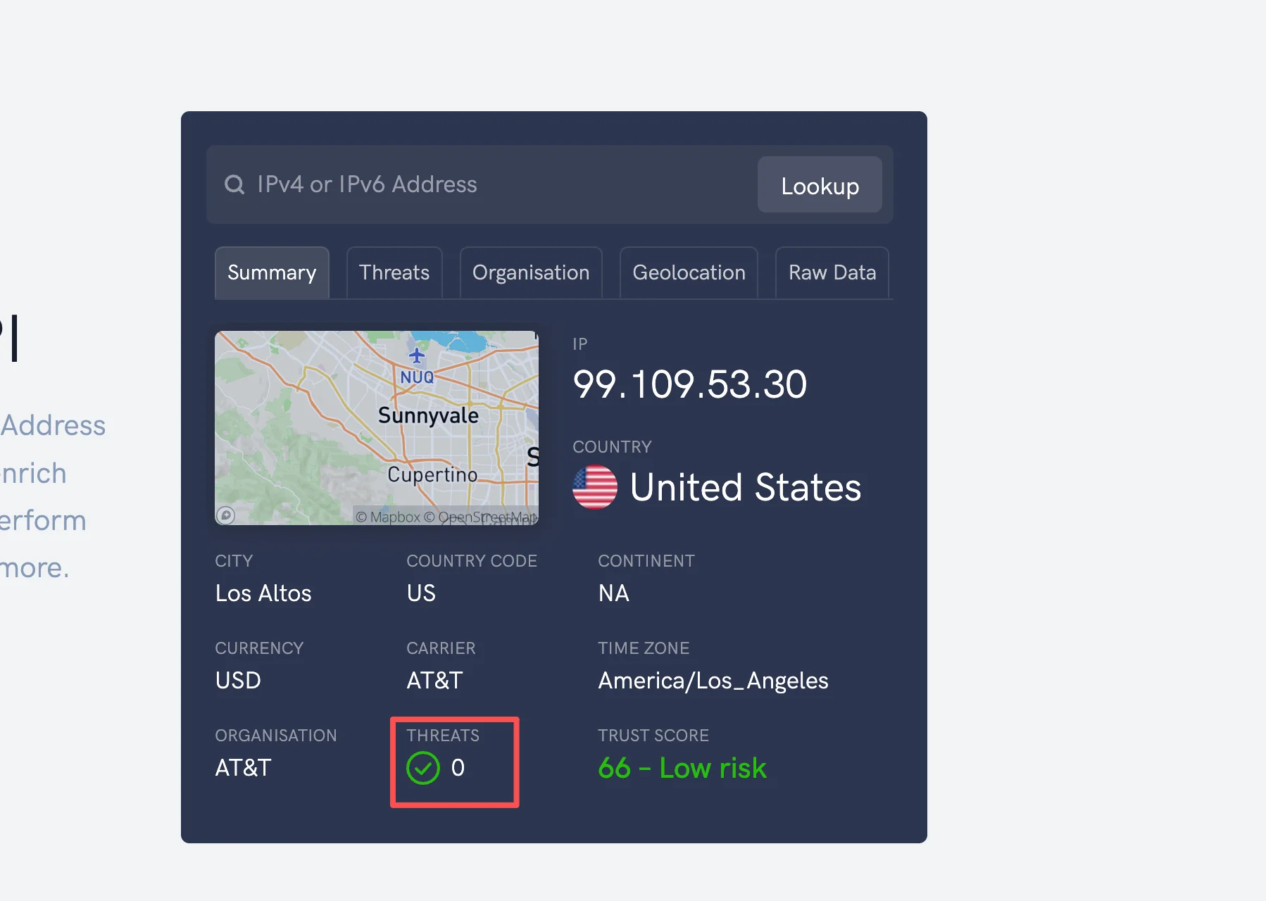 ipdata 低威胁 IP 检测结果