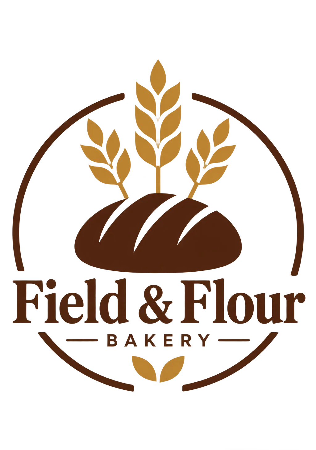 Field and Flour Logo 变体 4 Sunburst