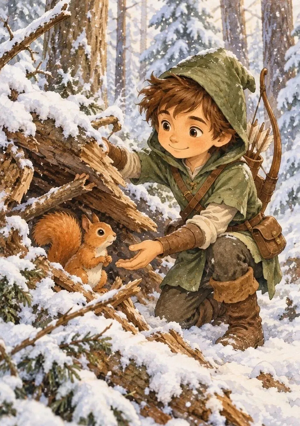 儿童绘本雪地故事 Sunburst