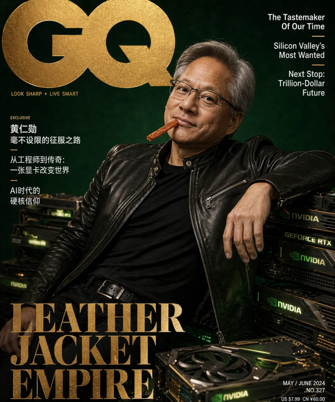 ChatGPT 生成的GQ杂志封面