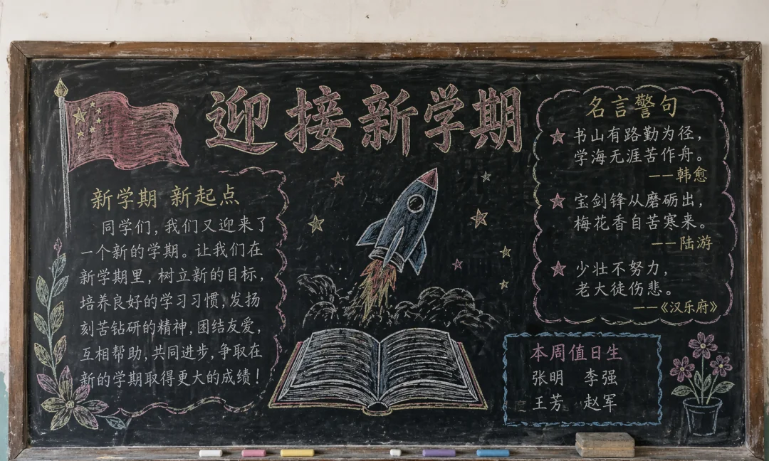 ChatGPT 生成的80年代中学黑板报