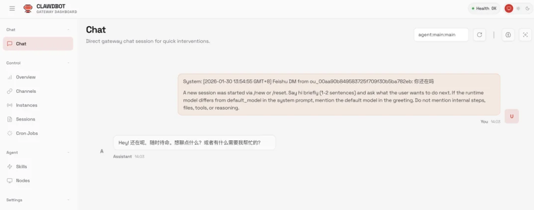 OpenClaw 网页后台